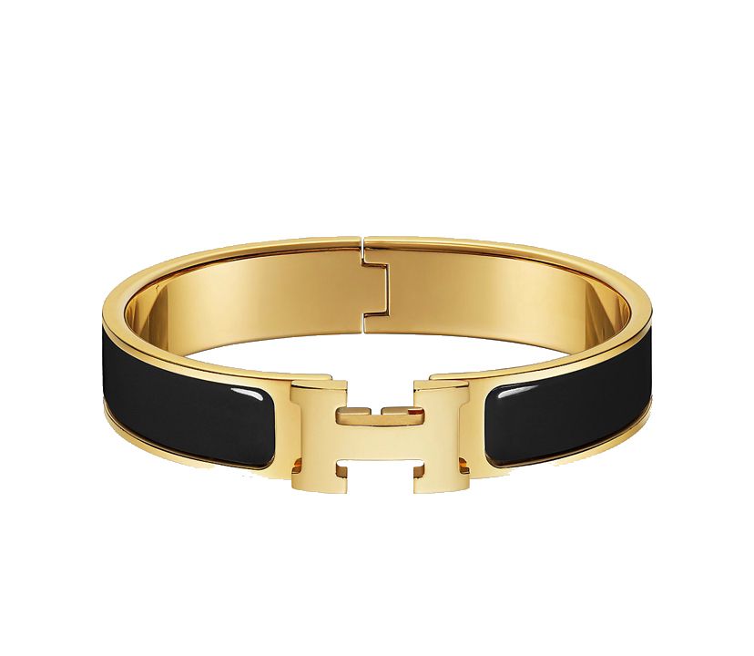 Black Hermes bangle