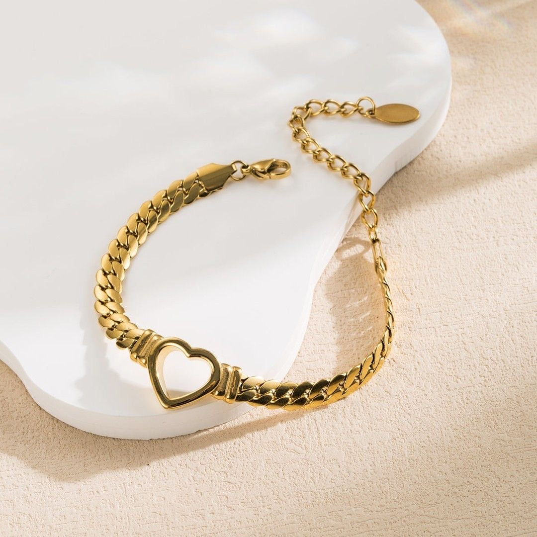 Heart chain Bracelet