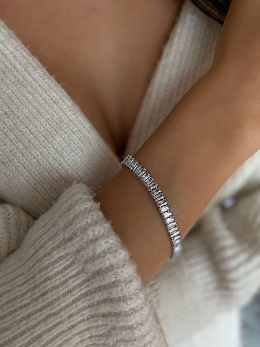 Silver tennis Bracelet