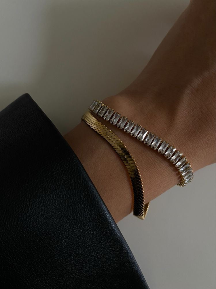 Silver tennis Bracelet