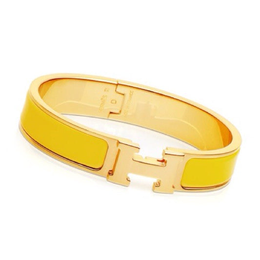 Yellow Hermes bangle