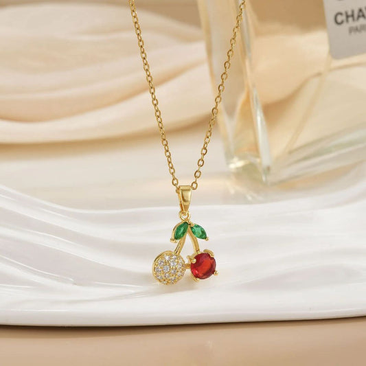 Cherry Strass Necklace
