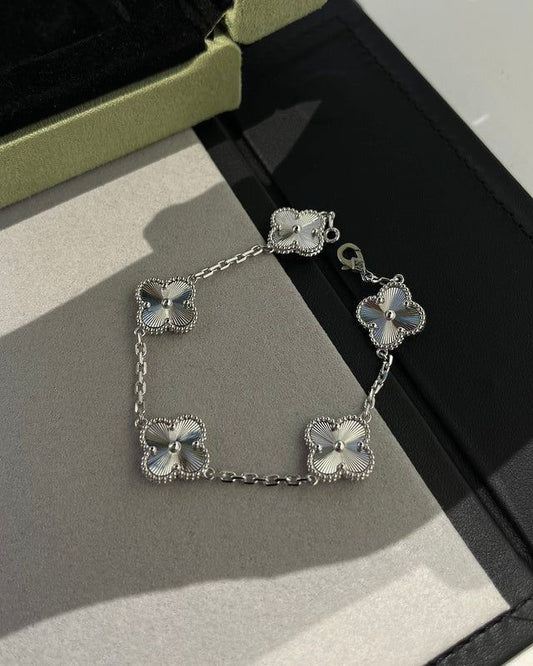 Silver van cleef bracelet