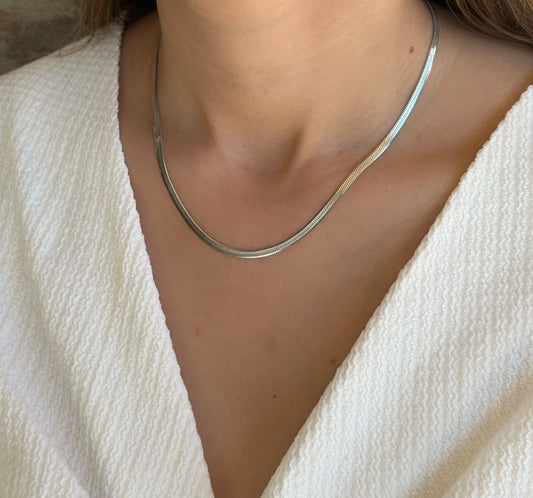 Silver Serpent Necklace