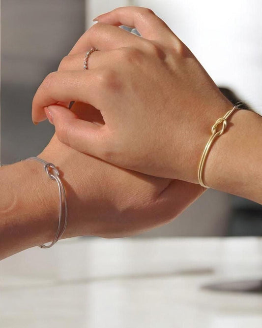 Couple Knot bracelet (Gold+Silver)