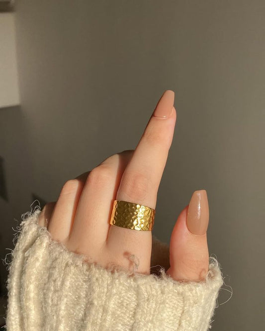 Lined Dome ring