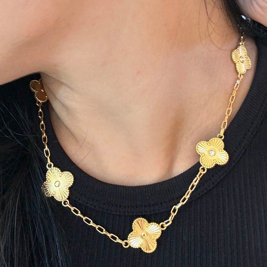 Gold Van cleef necklace