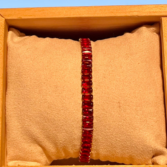 Red Tennis Bracelet