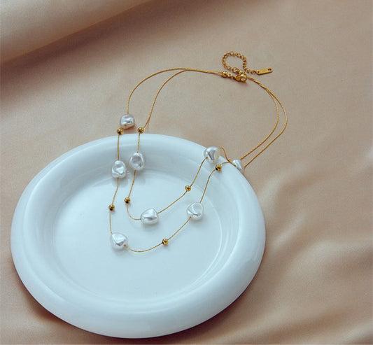 White Stone Necklace